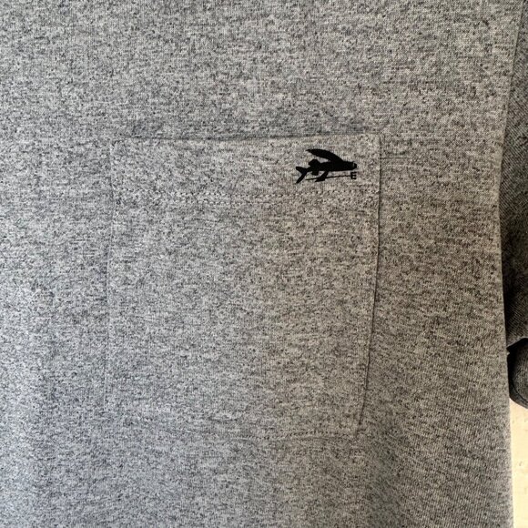 Patagonia Mens Slim Fit Gray Pocket Tee Shirt Size M Recycled Polyester Casual - Picture 4 of 11